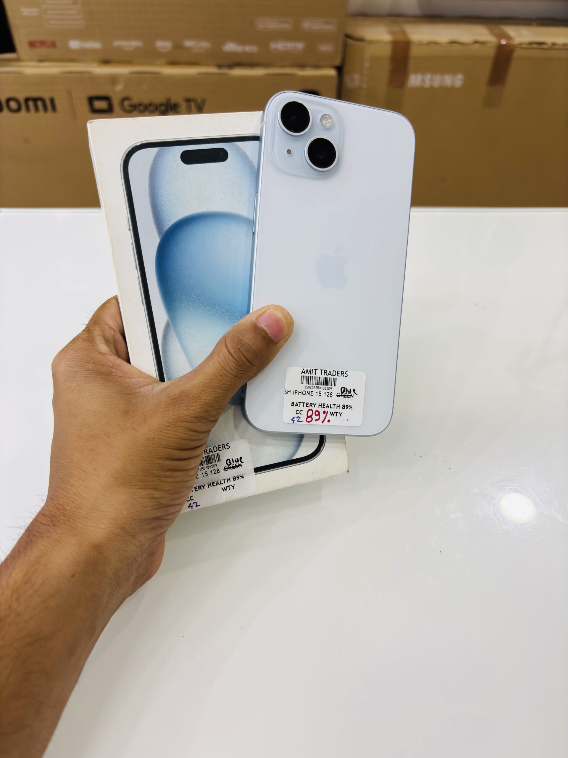 Iphone 15 128 gb 89% Blue