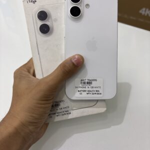 iphone 16 128 gb 90% 22/9/26 white