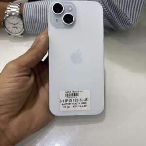 iphone 15 128 gb 100% 19/6/2027 blue