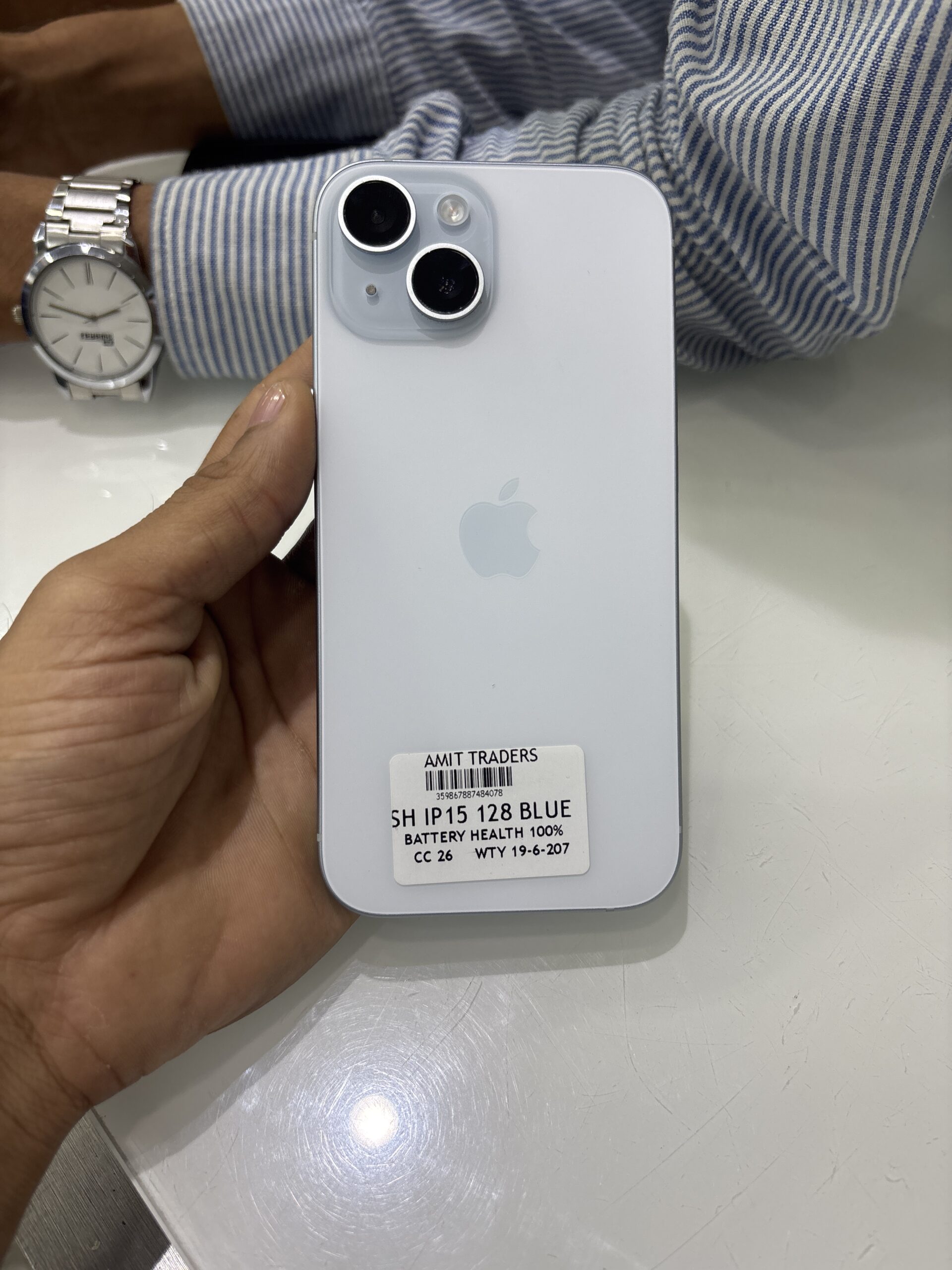 Iphone 15 128 gb 100% 19/6/2027 Blue